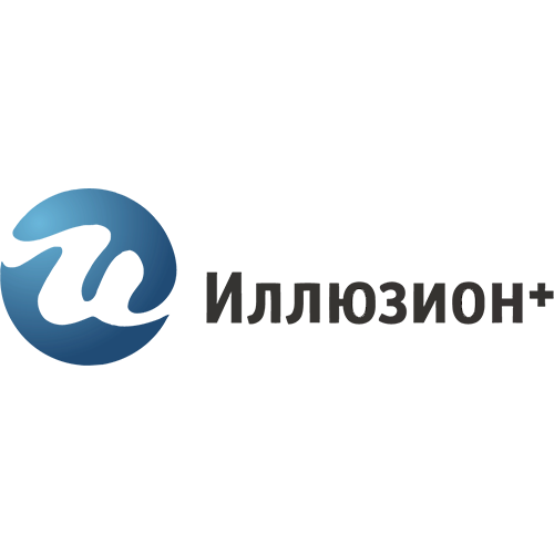 Логотип телеканала "Иллю�зион+"