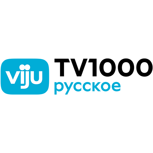 Логотип тел�еканала "Viju TV1000 Russkoe Kino Russian"