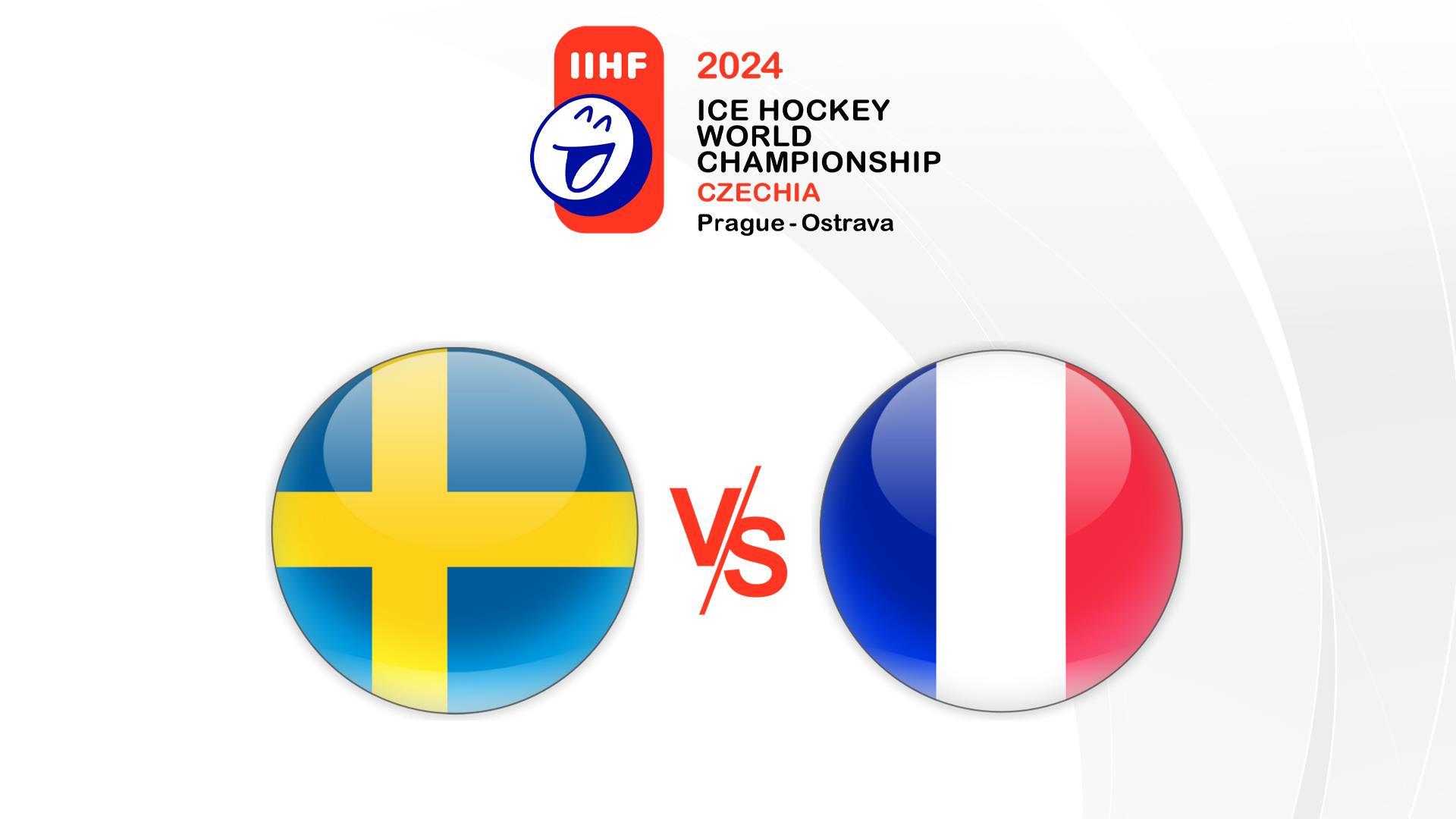 Хоккей. Чемпионат мира. Швеция - Франция. Трансляция из Чехии