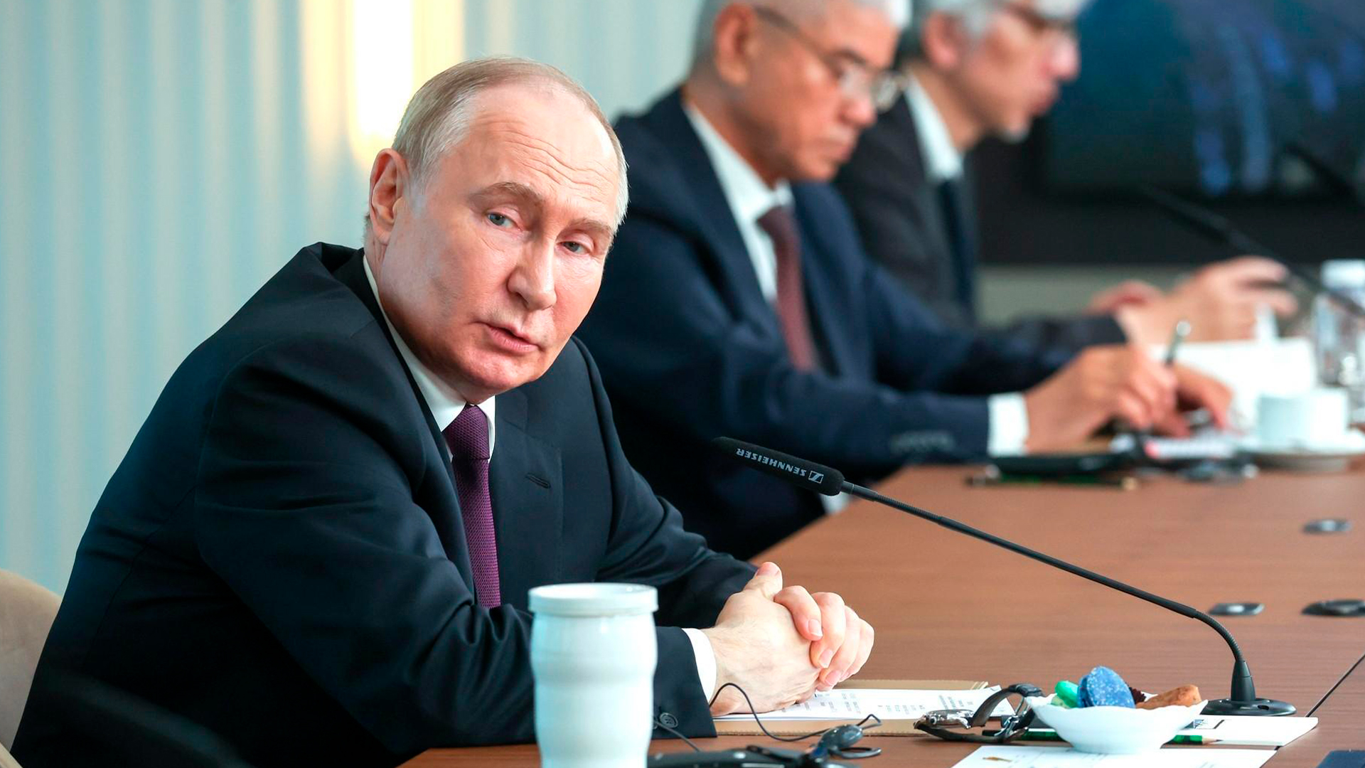 Встреча Президента РФ Владимира Путина с руководителями международных информагентств