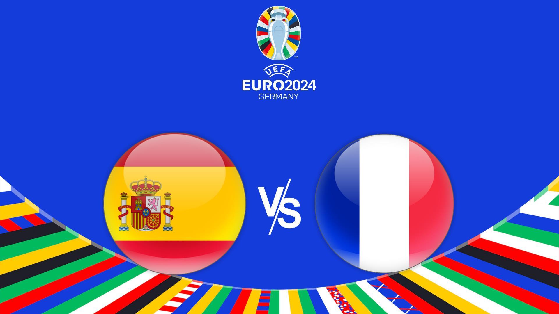 Футбол. Чемпионат Европы-2024. 1/2 финала. Испания - Франция. Трансляция из Германии