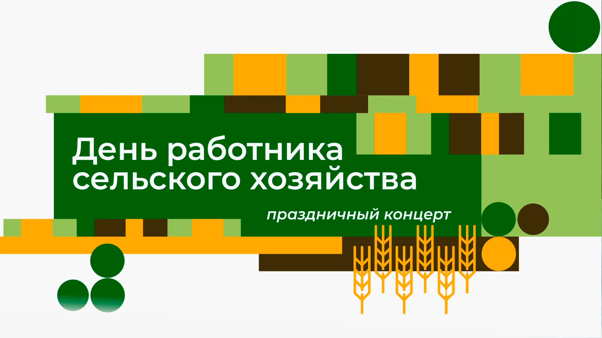 Праздничный концерт ко Дню работника сельского хозяйства